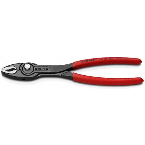 Knipex® TwinGrip Slip Joint Plier W/ Polished Head & Plastic Coated Handle, 8"L