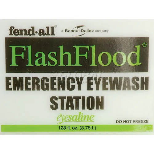Fendall® Flash Flood Portable Eyewash Station, Holds 1 Gal. Of