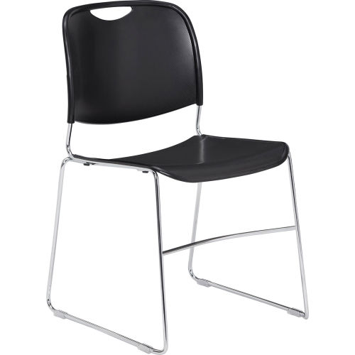 Stacking Chair - Plastic - Black