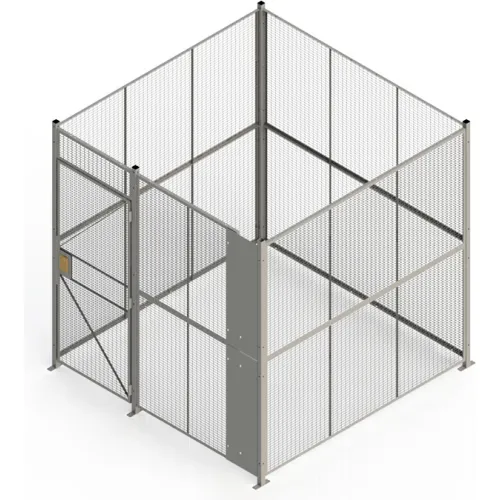 840 Style, Woven Wire, 4 Sided Cage w/3' Hinged Door