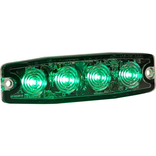Buyers 4.4" Green Surface Mount UltraThin Strobe Light With 4 LED