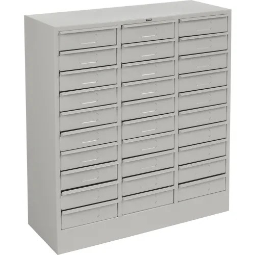 Legal Size Stackable 30 Drawer Cabinet with Literature Organizer