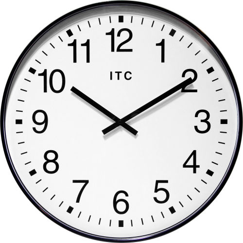 Infinity Instruments 19" Round Profuse Wall Clock - Black