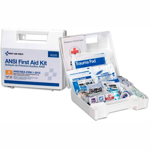 First Aid Only&#153; 90588 First Aid Kit, 25 Person, ANSI Compliant, Class A, Plastic Case