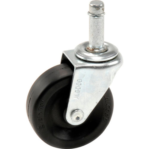 Standard Series Chair Caster with Hard Rubber Wheel, Stem Type C