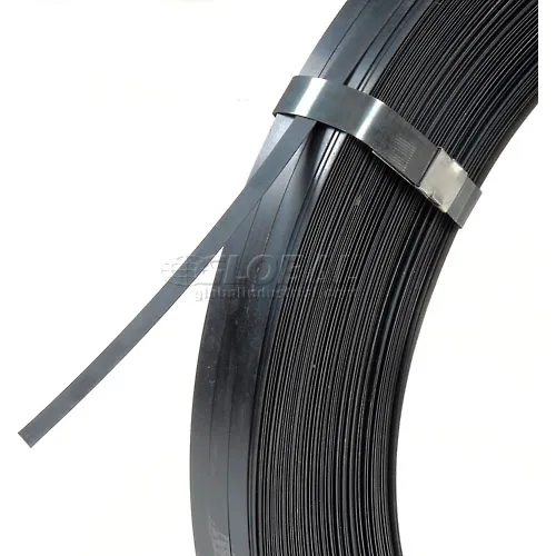 Global Industrial™ Steel Strapping Coil, 1/2W x 2940'L x 0.020 Thick,  Black
