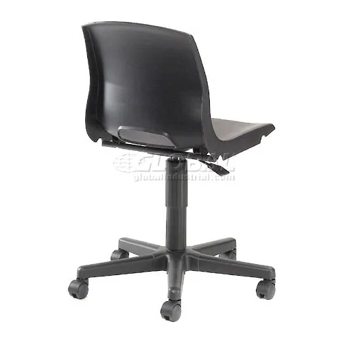 Interion Plastic Office Chair Black