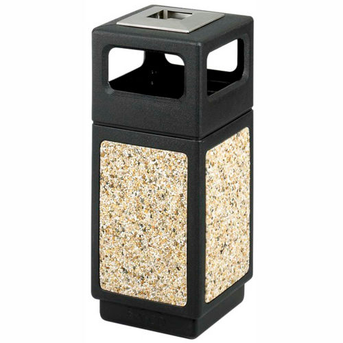 Canmeleon™ Aggregate Panel, Ash Urn/Side Open, 15 Gallon Black - 9470NC