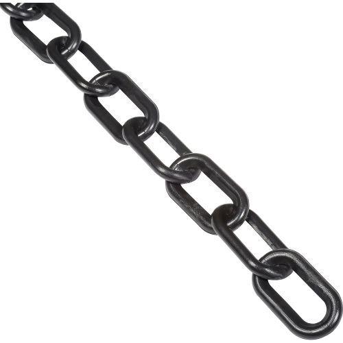 Global Industrial™ Plastic Chain Barrier, 2"x50'L, Black