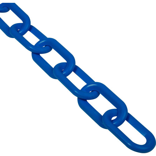 Global Industrial™ Plastic Chain Barrier, 2"x50'L, Blue