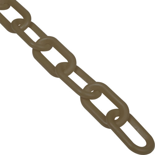 Global Industrial™ Plastic Chain Barrier, 2"x50'L, Khaki Gold
