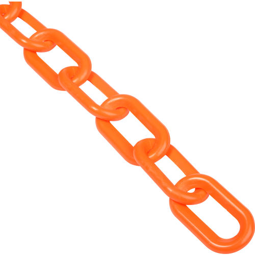 Global Industrial™ Plastic Chain Barrier, 2"x50'L, Safety Orange
																			
