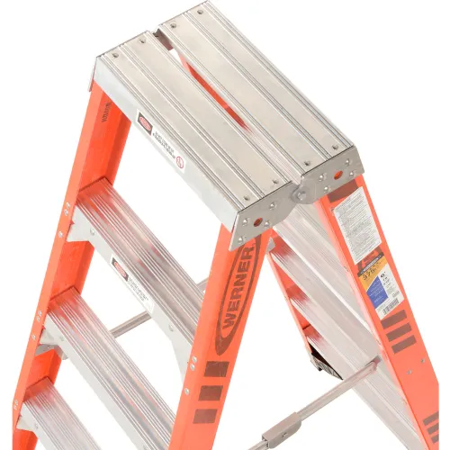 6 in Wd, 5 1/4 in Ht, Aluminum Ladder Tray - 784FA3