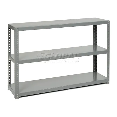 Global Industrial™ 3 Shelf, Extra Heavy Duty Steel Shelving Unit, 36"W