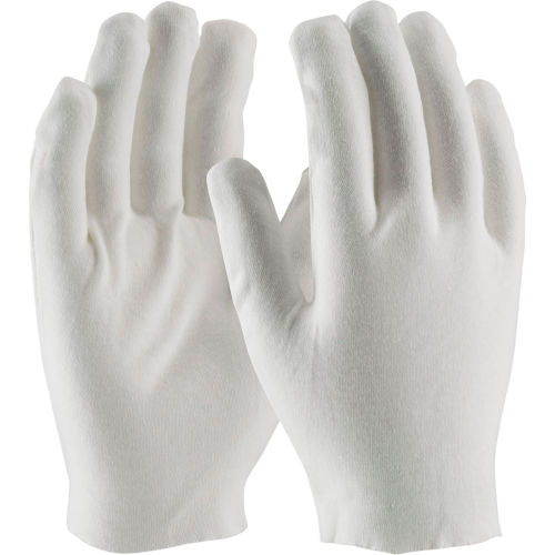 PIP® 97-540 CleanTeam® Heavy Weight Inspect Gloves, Cotton Lisle, Unhemmed, Men's