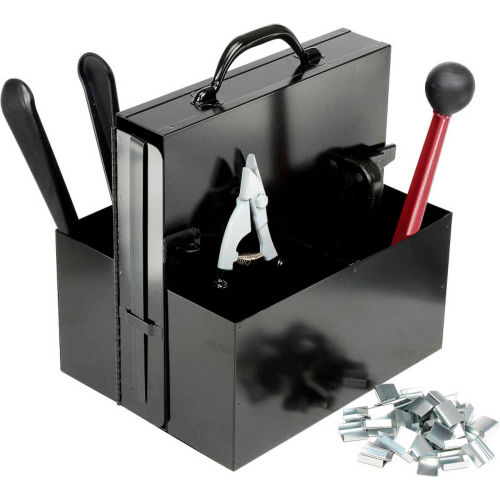 Steel Strapping Kit With Two 3/4 x 200' Coils, Tensioner, Sealer, Cutter