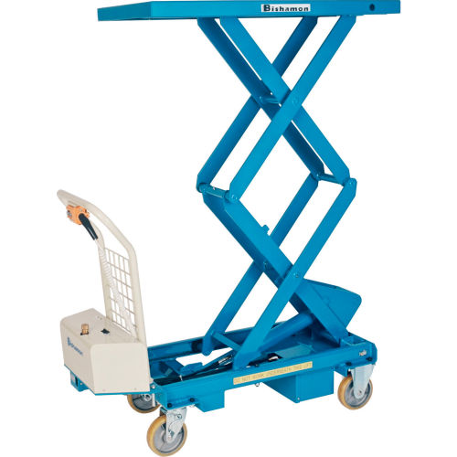 Bishamon® MobiLift™ Battery Powered Scissor Lift Table BX30SB 660 Lb. Cap.