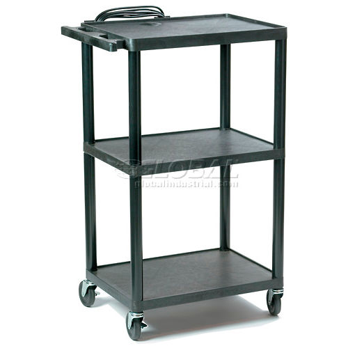 Buhl Plastic Adjustable Height Audio Visual Cart