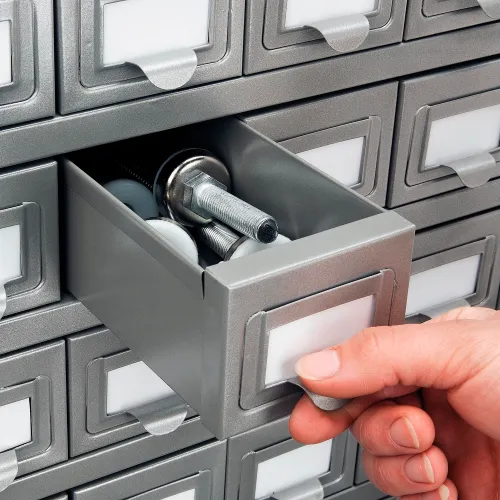 Metal store storage drawers