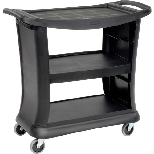 Rubbermaid Black Executive Service Cart 39 x 21 x 38 300 Lb. Capacity