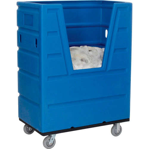 Blue Best Value Hopper Front Plastic Bulk Truck 43 Cu. Ft.