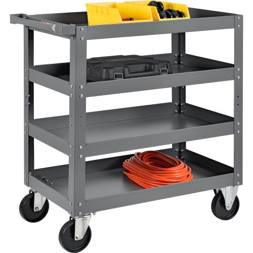 4 Shelf Steel Stock Cart 30 x 18 800 Lb. Capacity
																			