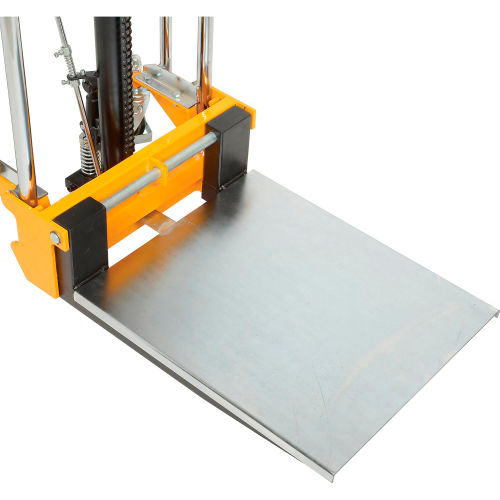Optional Platform for Best Value Manual Lift Stackers