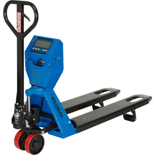Low Profile Pallet Jack Scale Truck 5000 Lb. Capacity 22 x 48 Forks
																			