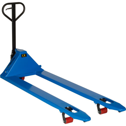 Premium Extra-Long Fork Pallet Jack Truck 27 x 70 4400 Lb. Capacity