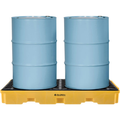 Global Industrial™ 2 Drum Spill Containment Platform
																			