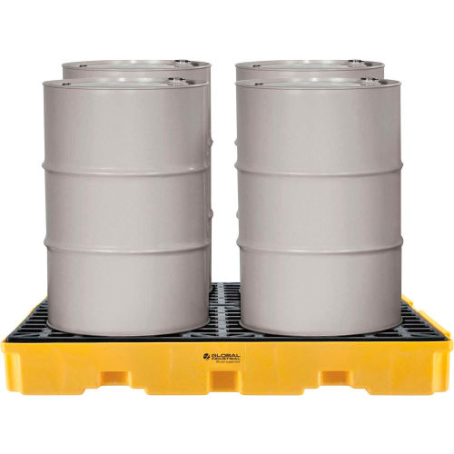 Global Industrial™ 4 Drum Spill Containment Platform
																			