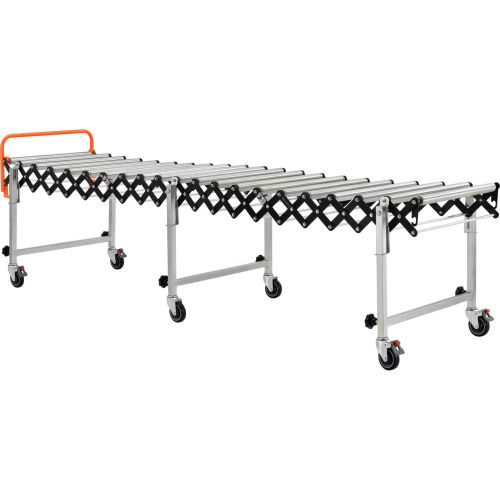 Portable Flexible & Expandable Conveyor - Steel Rollers - 175 Lbs. Per Foot