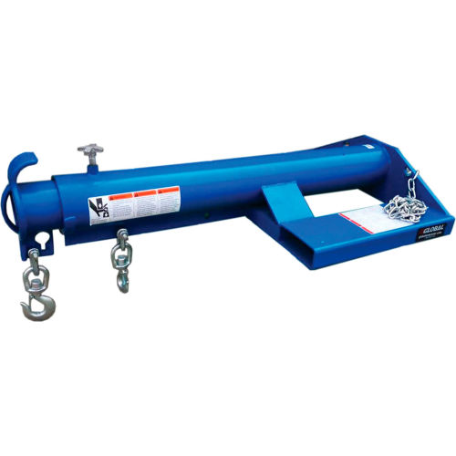 Global Industrial™ Shorty Telescoping Forklift Jib Boom Crane 55-1/4L to 93L 4000 Lb. Capaci