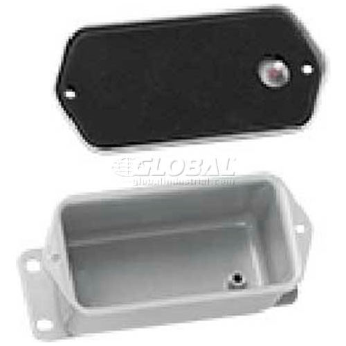 Hoffman A403DSC, Screw Cover, Contoured, Type 4, 4.50X2.88X2.62, Steel/Gray