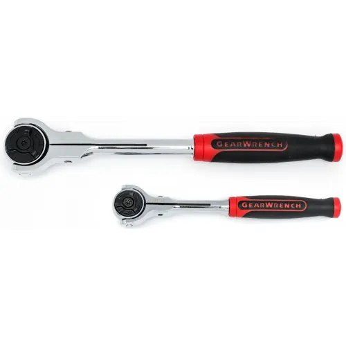 Gearwrench® 2 Piece 72 Tooth Dual Material Roto Ratchet Set With 1/4" & 3/8" Drive Tang