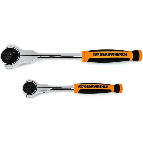 Gearwrench® 2 Piece 72 Tooth Dual Material Roto Ratchet Set With 1