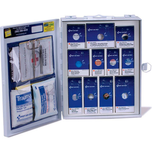 First Aid Only™ 90578 Medium SmartCompliance First Aid Kit, ANSI Compliant, Class A, Metal
