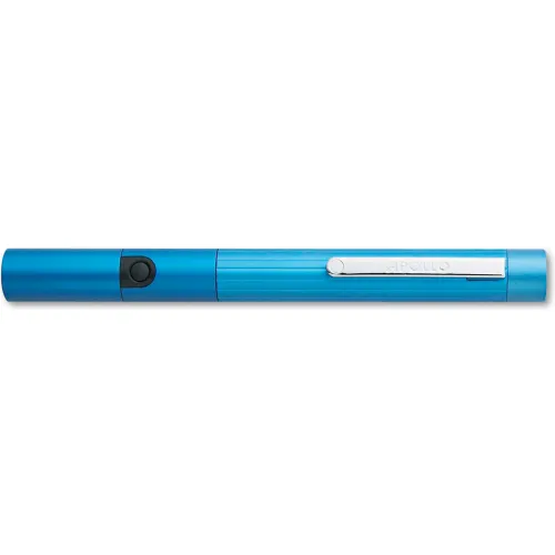 Quartet® Class 3 Laser Pointer w/ Pocket Clip, Metallic Blue, 500yds