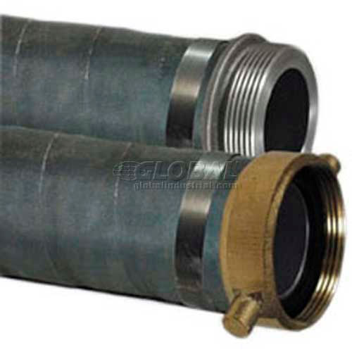 2" x 20' EPDM Rubber Suction Hose Assembly Coupled w/ M x F Aluminum Short Shanks