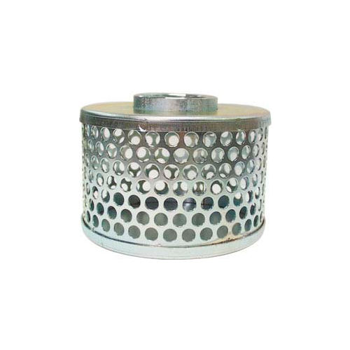 Apache 70001500 3&quot; FNPT Plated Steel Round Hole Strainer