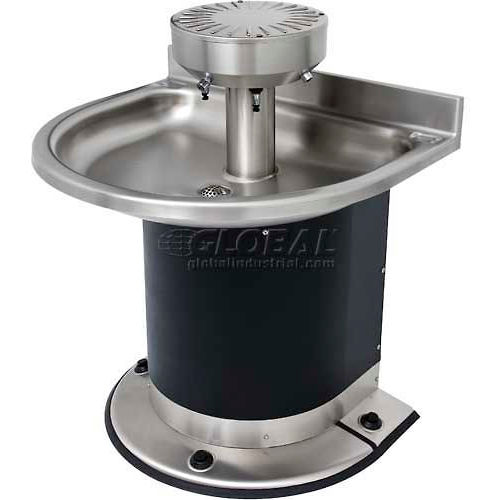 Acorn Engineering Company® Washfountain Semi-Circular, 3 Stations, Foot Operated