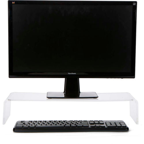 Mind Reader Acrylic Monitor Stand Riser, Clear