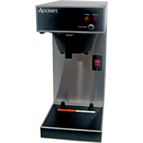 Adcraft UB-286 - Thermal Carafe Coffee Brewer, 3.8 Gallons Per Hour, 120V