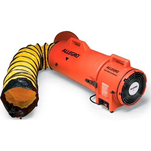 Allegro 953350 8 Inch Axial AC Plastic Blower w/ Canister & 50' Ducting
