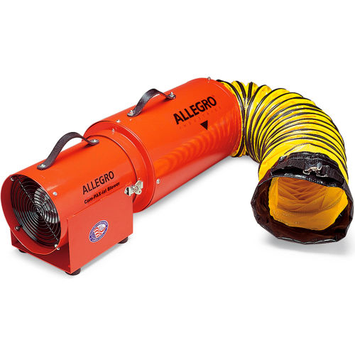 Allegro 953715 8 Inch Axial DC Metal ComPAXial Blower w/ Canister