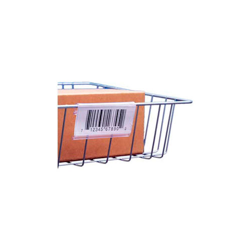 Label Holder, Wire Basket/Display, Clear 3" (25 pcs/pkg)