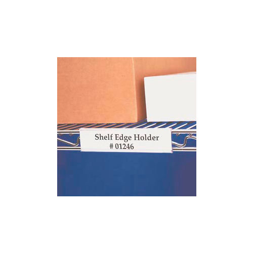 Wire Shelving Label Holder, 6" x 15/16", Clear (25 pcs/pkg)