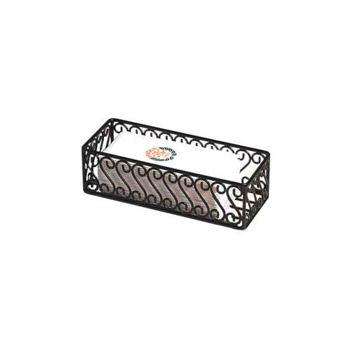American Metalcraft SFBB5312 - Basket, 12" x 5", Black Scroll Design