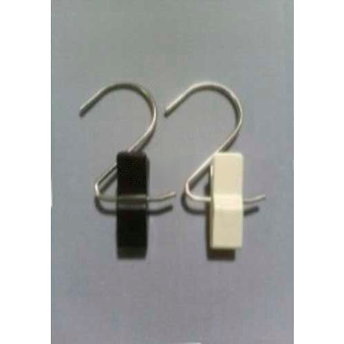 3" S Hook With 2" Clamp, Black - Pkg Qty 50