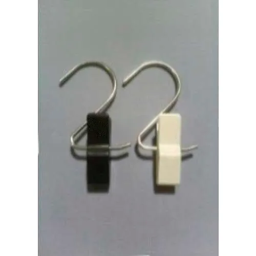 3 S Hook With 2 Clamp, Black - Pkg Qty 50